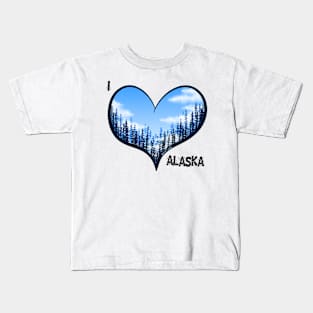 I heart Alaska Kids T-Shirt